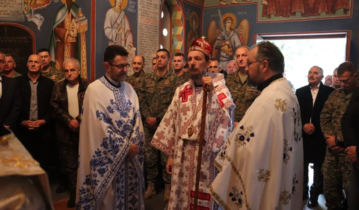 Слава храма при касарни у Билећи