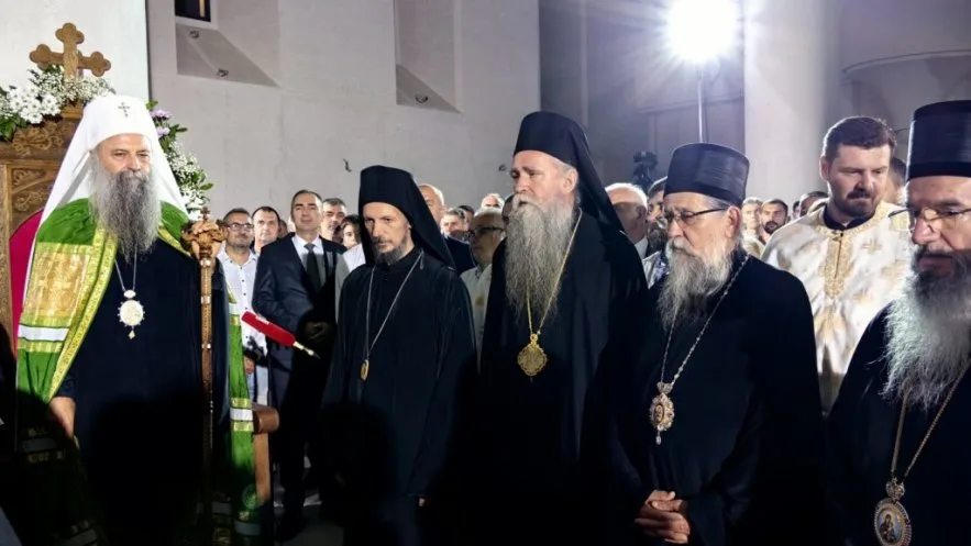 Свечани чин доксологије у Саборном храму у Мостару поводом посете Патријарха Порфирија
