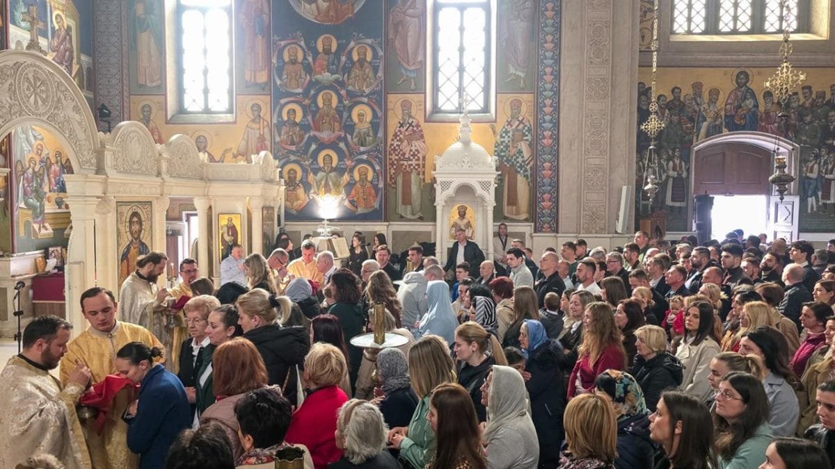 Четврта недјеља поста евхаристијски прослављена у требињском Саборном храму