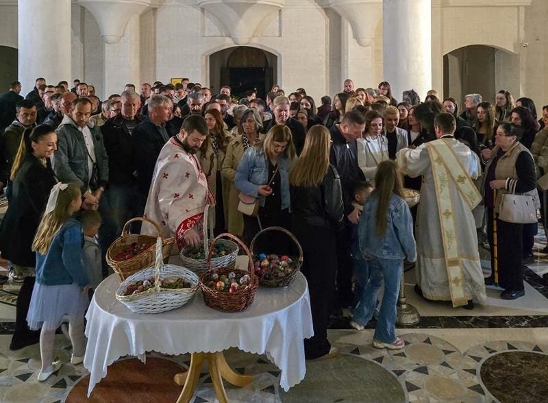 Пасхална литургија у граду на Неретви